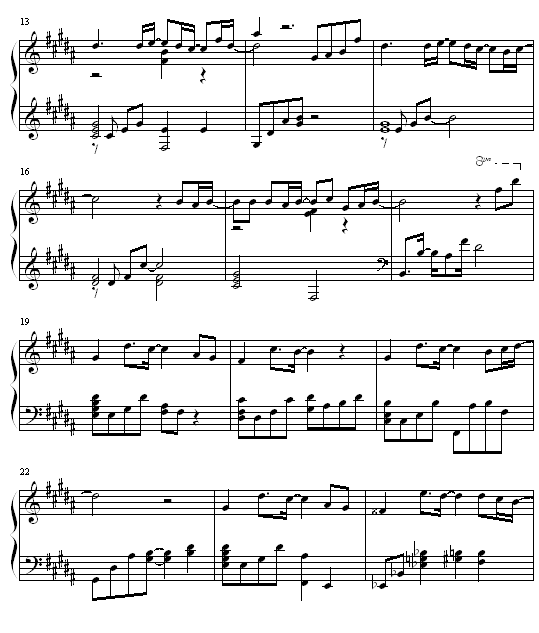 only human 一升的眼泪主题曲钢琴曲谱（图2）