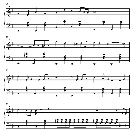 名侦探柯南-（插曲）钢琴曲谱（图3）
