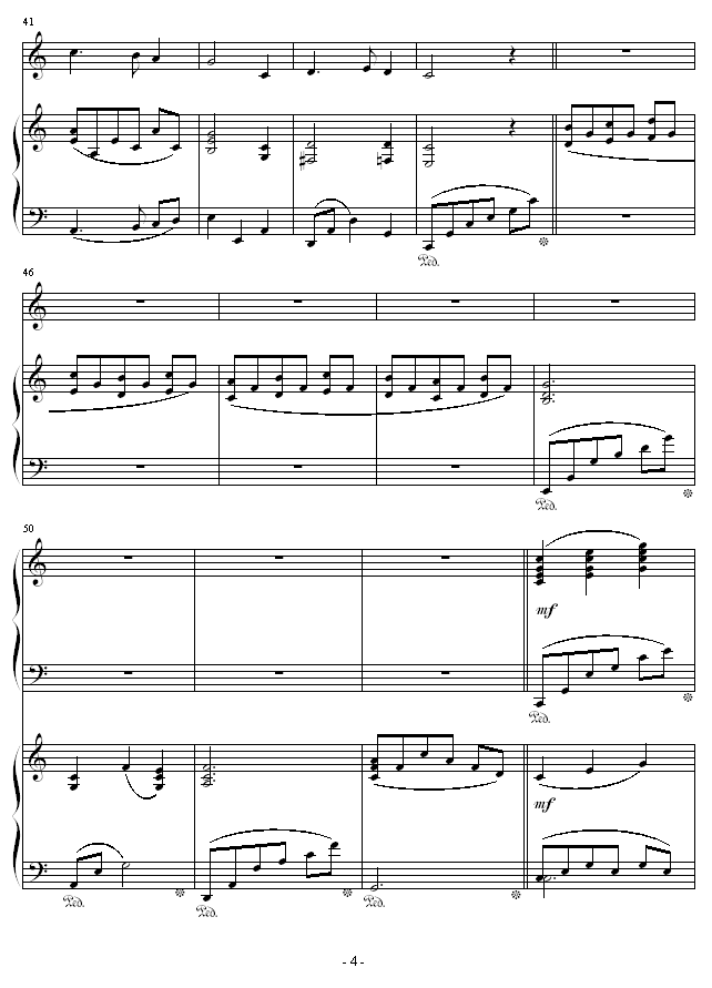 夜之歌-（总谱）钢琴曲谱（图4）