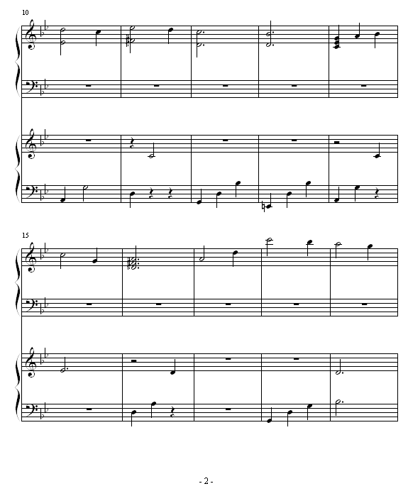 through pain - 的插曲钢琴曲谱（图2）