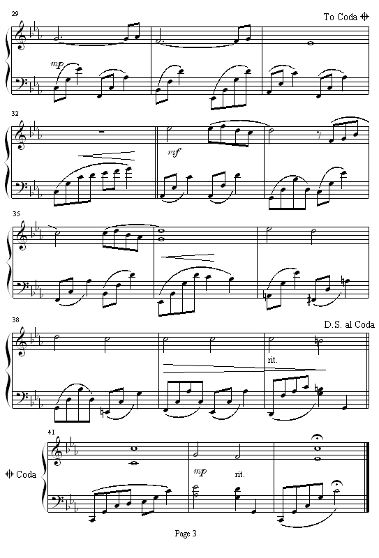 song from a secret garden钢琴曲谱（图3）