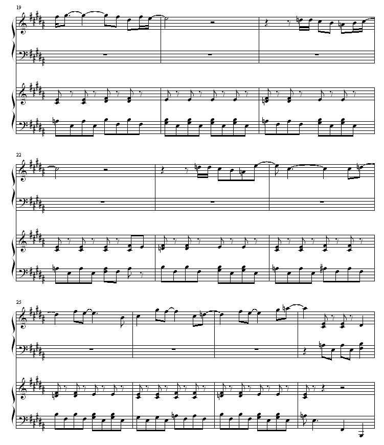 君が望む永远钢琴曲谱（图3）