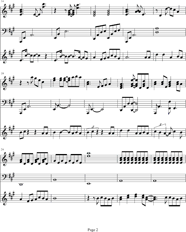 果てしなく遠い空に钢琴曲谱（图2）