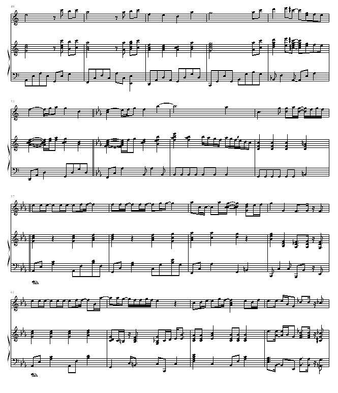 瞳をとじて钢琴曲谱（图4）