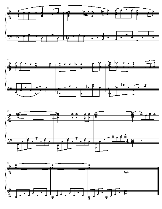 千与千寻主题曲钢琴曲谱（图3）