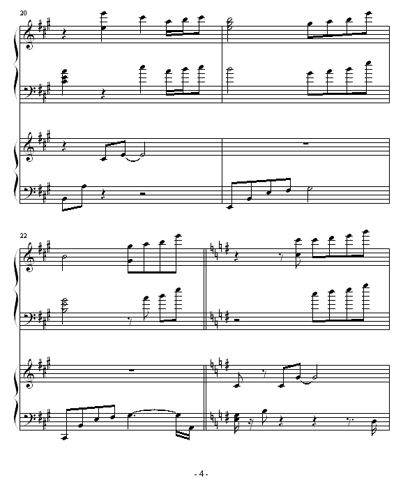 close to you钢琴曲谱（图4）