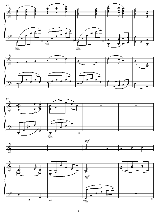 夜之歌-（总谱）钢琴曲谱（图6）