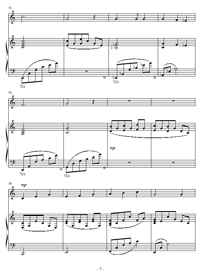 夜之歌-（总谱）钢琴曲谱（图7）