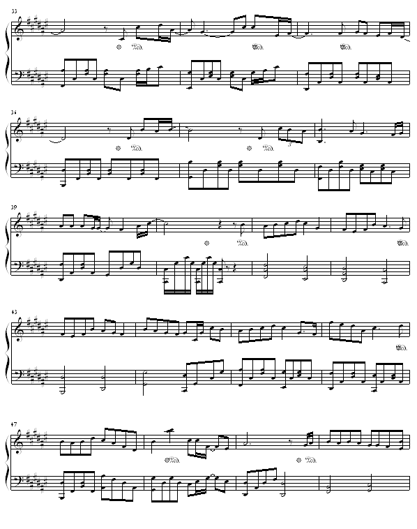 记得忘记钢琴曲谱（图3）