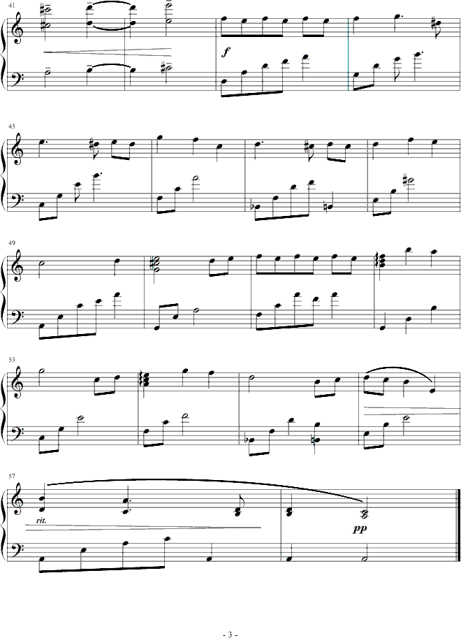 只为你-麦比多多版钢琴曲谱（图3）