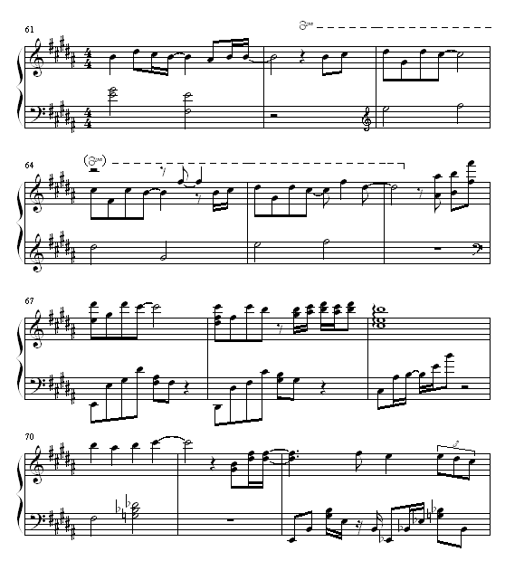 only human 一升的眼泪主题曲钢琴曲谱（图6）
