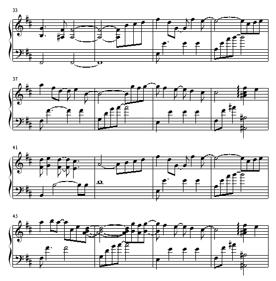 面影钢琴曲谱（图3）