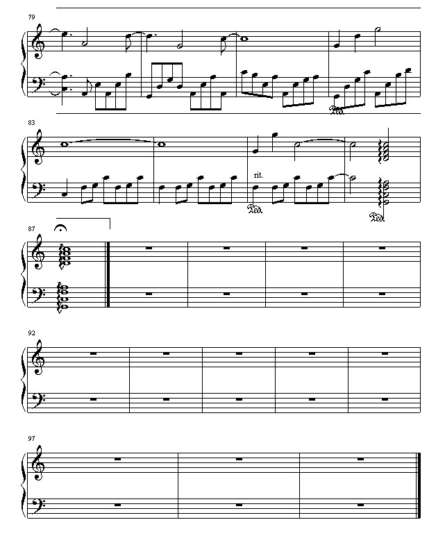 永恆的囬憶-仙剑插曲钢琴曲谱（图5）