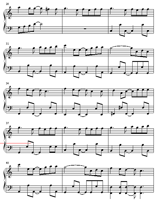 猫的报恩钢琴曲谱（图3）