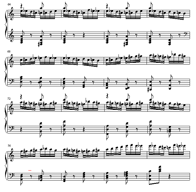 野蜂飞舞钢琴曲谱（图5）