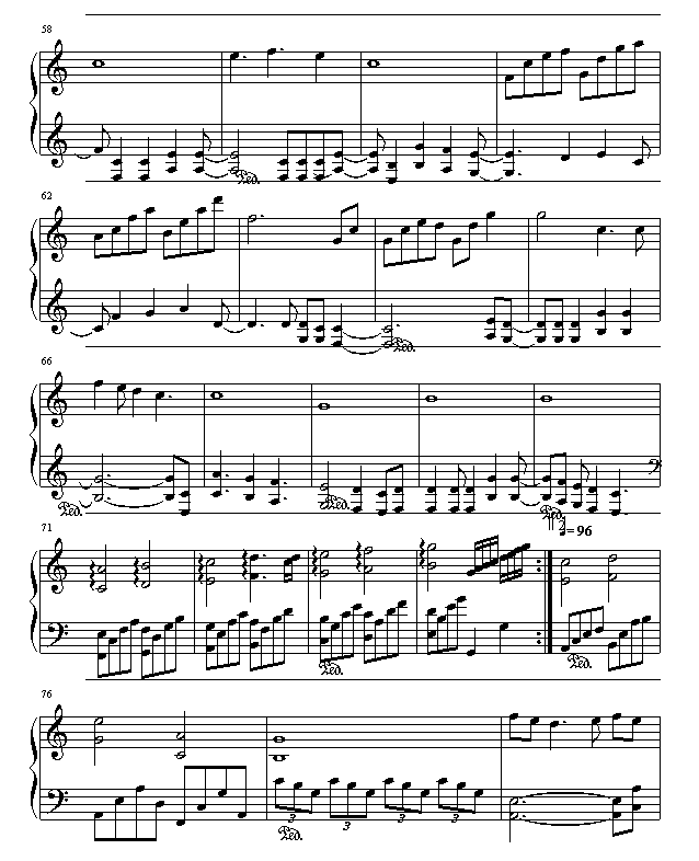 永恆的囬憶-仙剑插曲钢琴曲谱（图4）