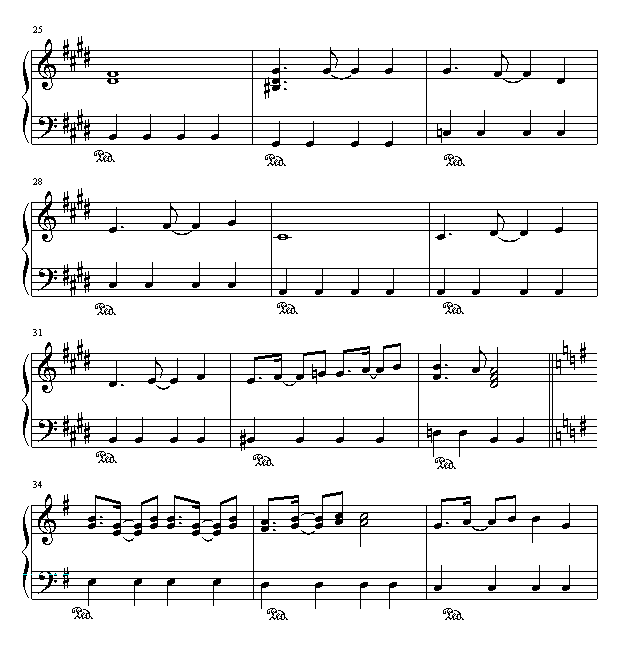 律动的旋律-《高达W》主题曲钢琴曲谱（图3）