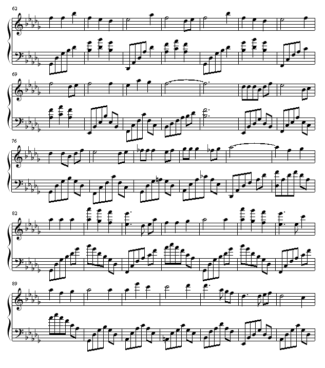 星空のワルツ钢琴曲谱（图3）