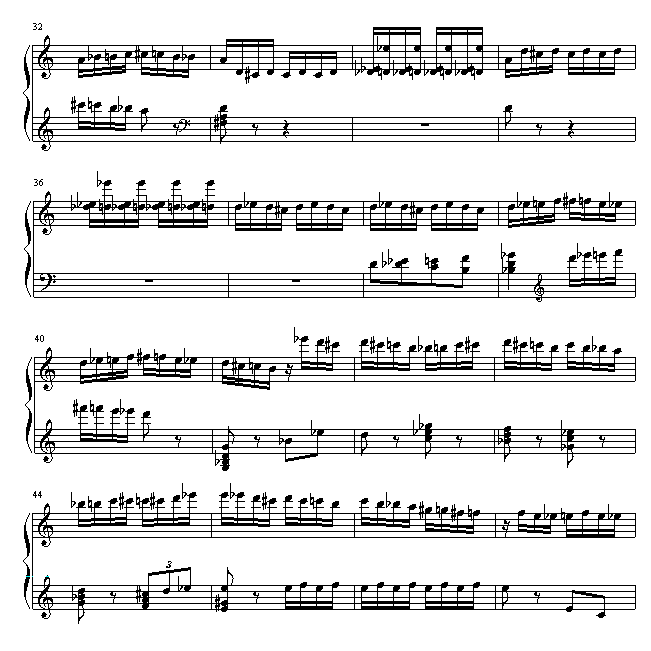 野蜂飞舞钢琴曲谱（图3）