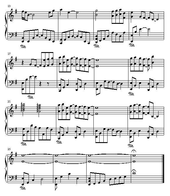 哀伤-火影忍者钢琴曲谱（图2）