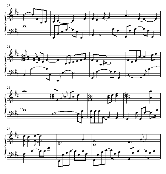 面影钢琴曲谱（图2）