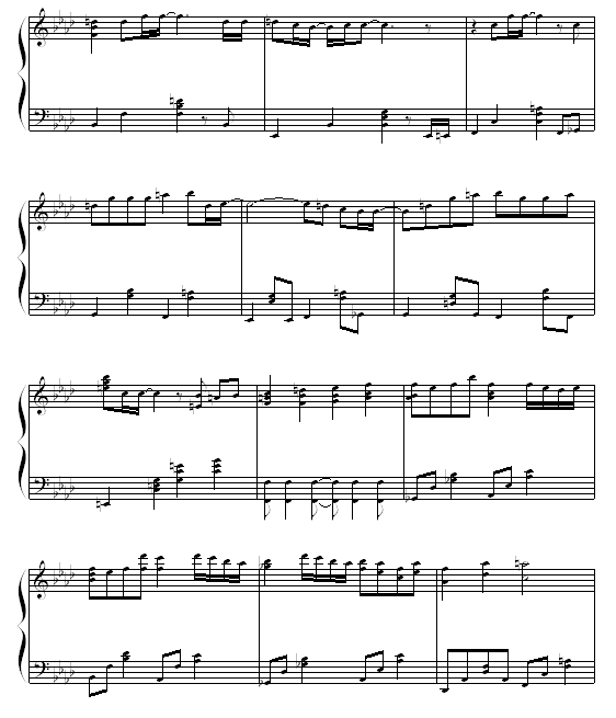 secret of my heart钢琴曲谱（图4）