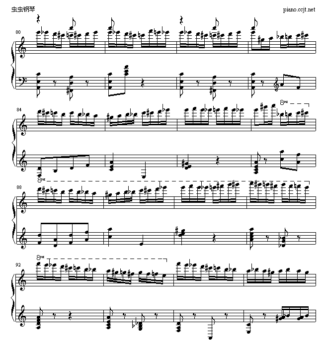 野蜂飞舞钢琴曲谱（图6）