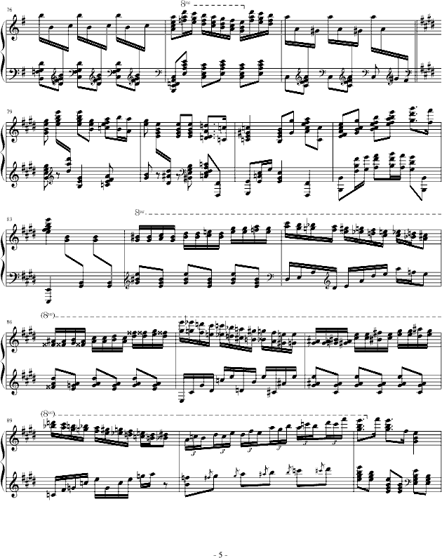 霍洛维兹卡门幻想曲（1927，1968）钢琴曲谱（图5）