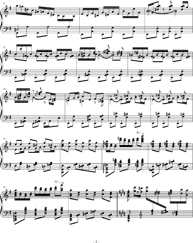 霍洛维兹卡门幻想曲（1927，1968）钢琴曲谱（图2）