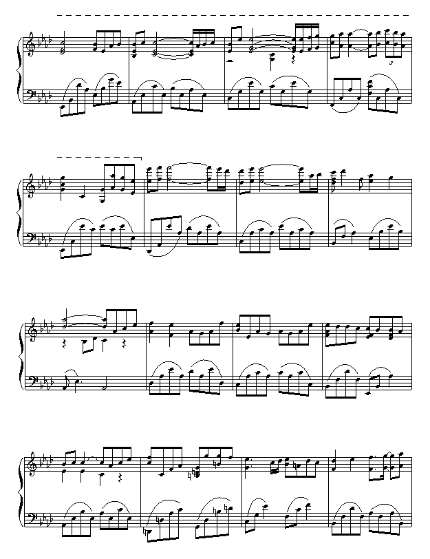 Kiss the Rain-韩剧《夏日香气》背景音乐钢琴曲谱（图3）