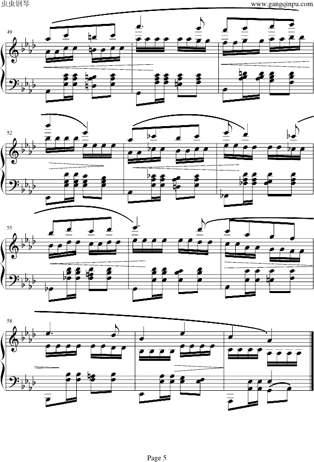 狂欢节NO.14钢琴曲谱（图5）