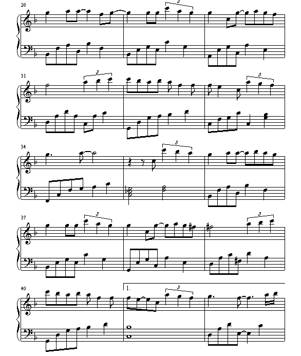 遗失的美好-海豚湾恋人钢琴曲谱（图3）