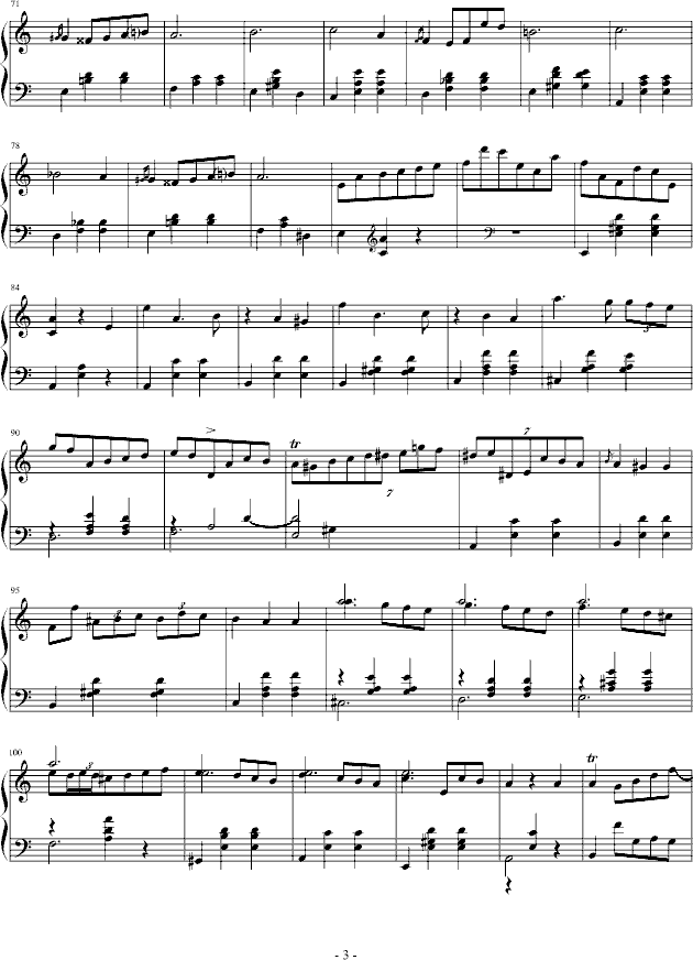 华丽圆舞曲第２首钢琴曲谱（图3）