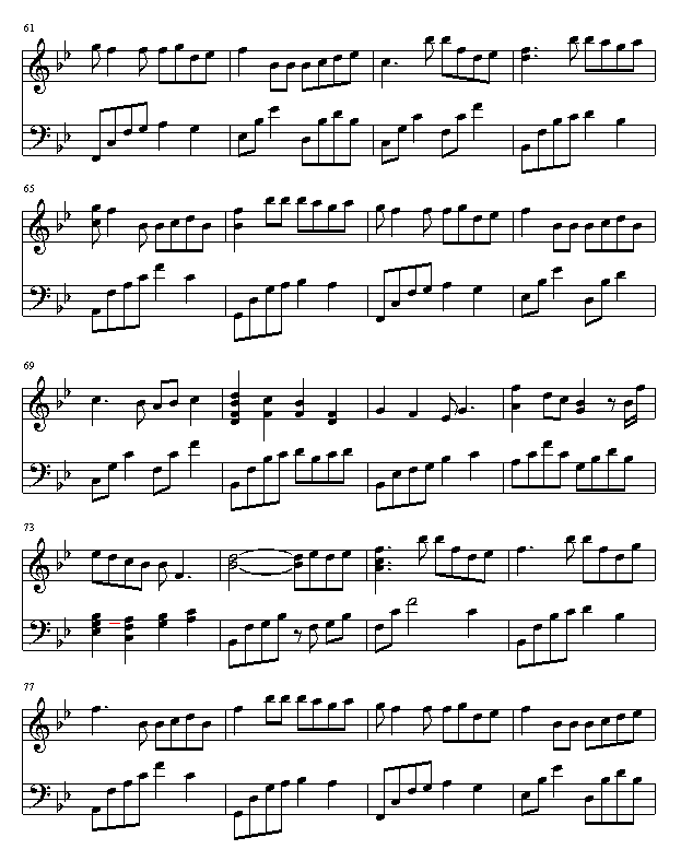 风筝与风钢琴曲谱（图4）