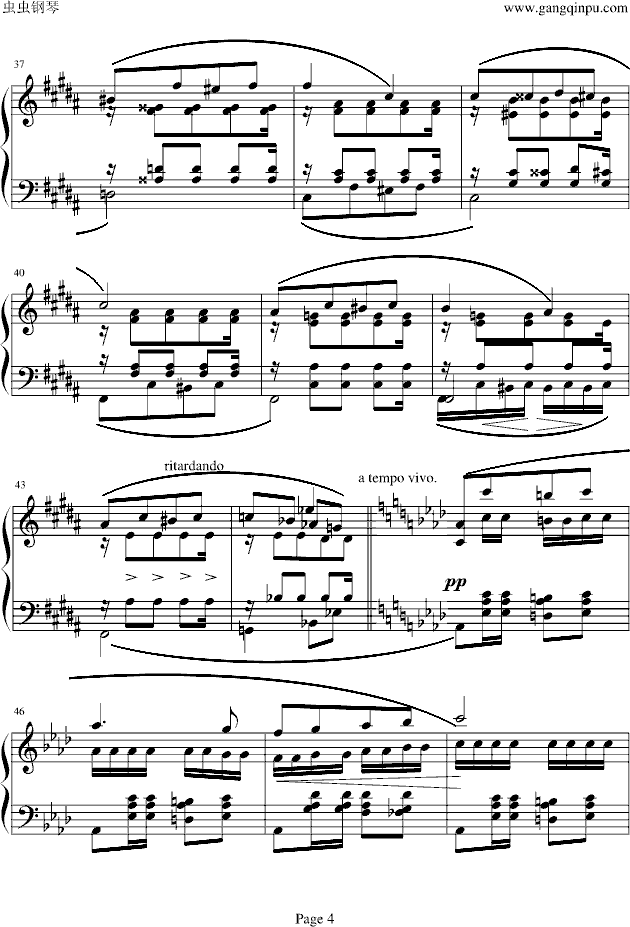 狂欢节NO.14钢琴曲谱（图4）