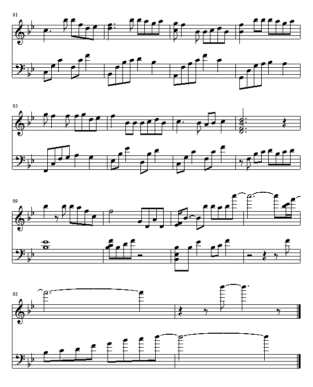 风筝与风钢琴曲谱（图5）
