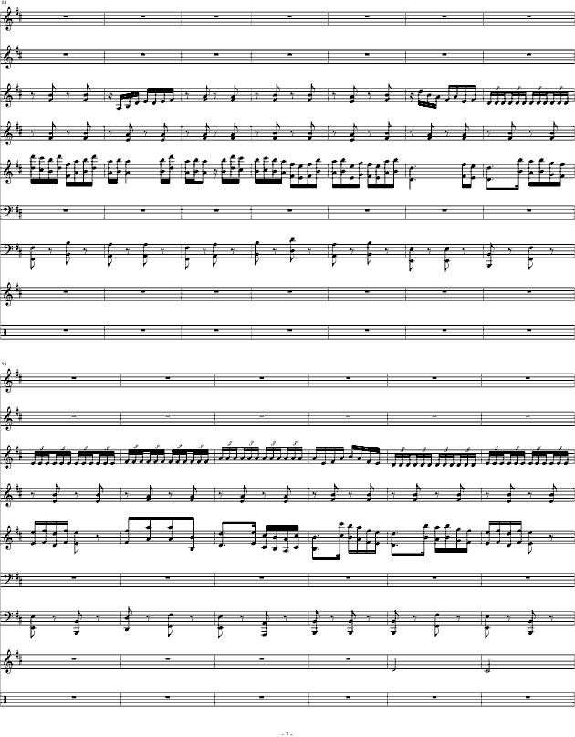 紫竹调（民乐合奏）钢琴曲谱（图7）