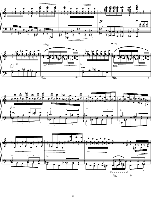 超凡练习曲无题第二首钢琴曲谱（图3）