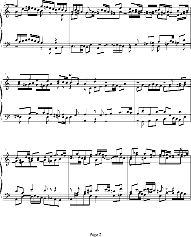 Fuga 1钢琴曲谱（图2）