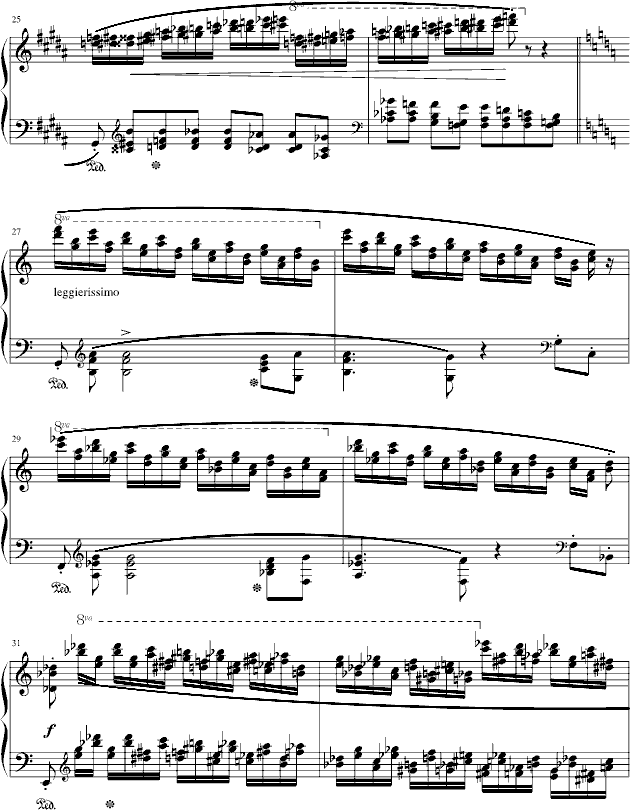 肖邦三度练习曲(op.25 no.6)钢琴曲谱（图4）