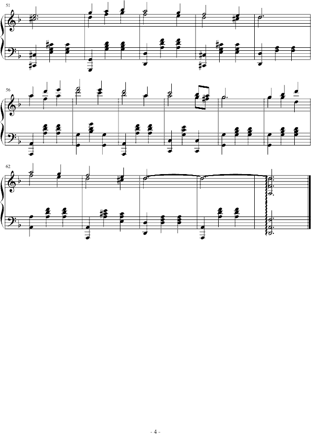 第捏伯河掀起了怒涛钢琴曲谱（图4）