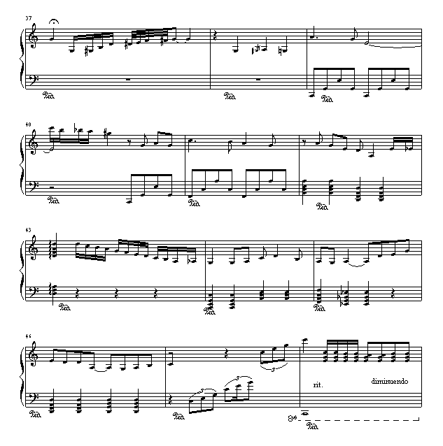 不了情钢琴曲谱（图4）