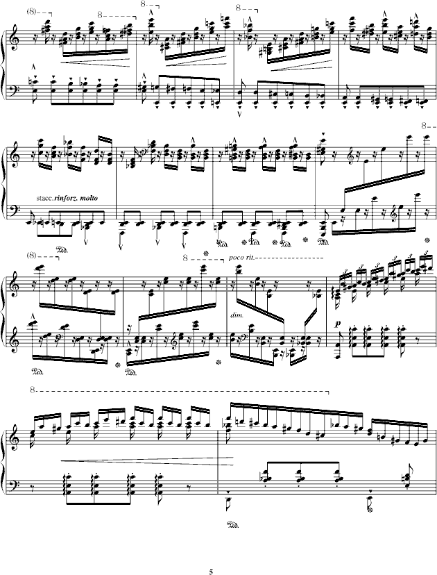 超凡练习曲无题第二首钢琴曲谱（图5）