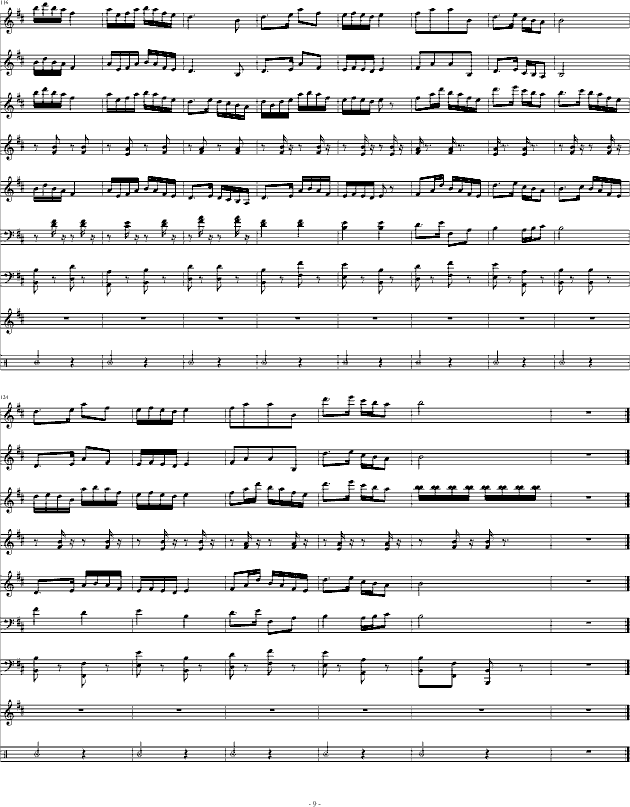 紫竹调（民乐合奏）钢琴曲谱（图9）