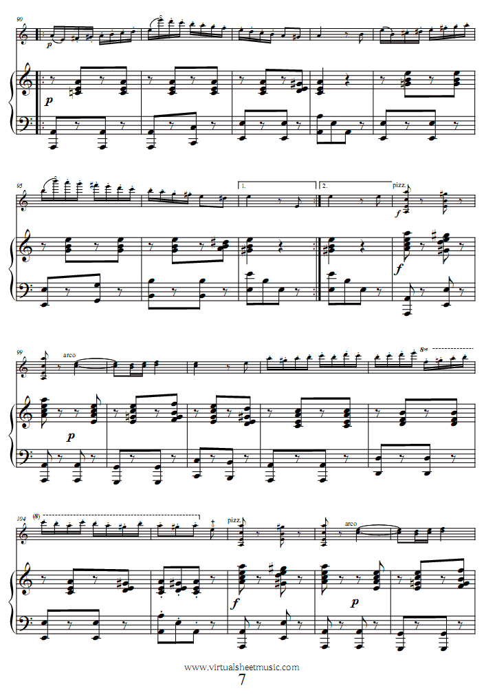 流浪者之歌钢琴曲谱（图7）