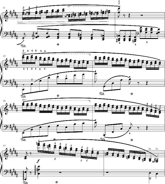 肖邦三度练习曲(op.25 no.6)钢琴曲谱（图6）