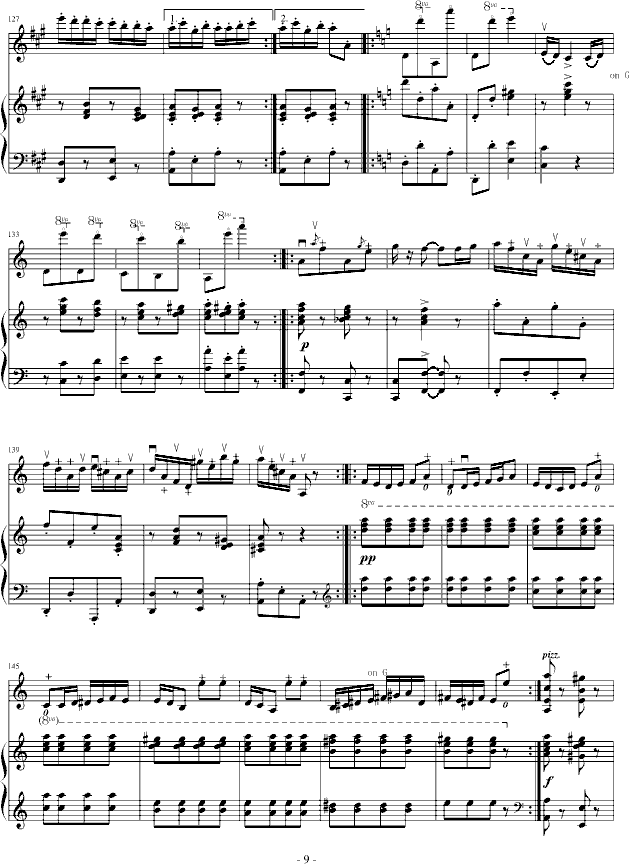 吉普赛之歌钢琴曲谱（图9）