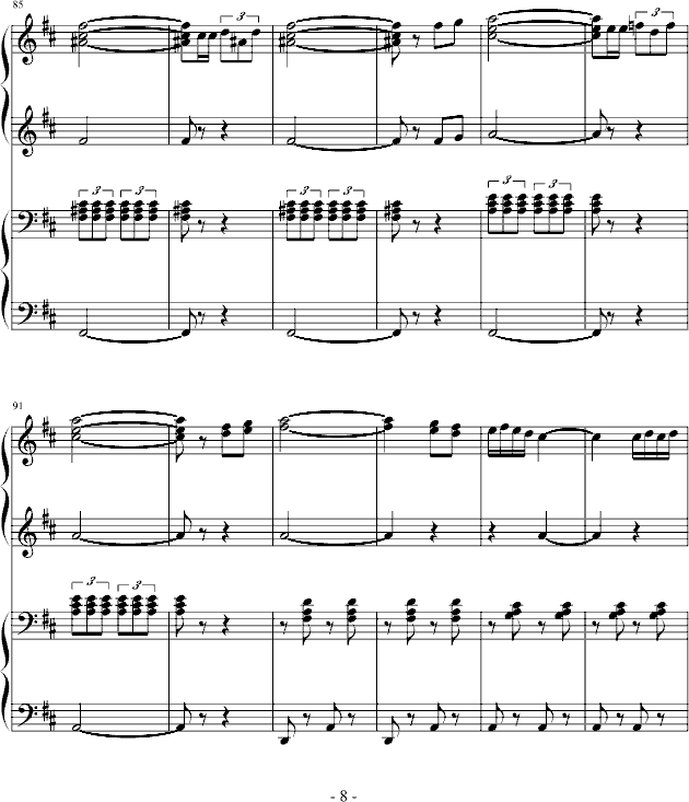 西班牙斗牛舞曲-（四手联弹）钢琴曲谱（图8）