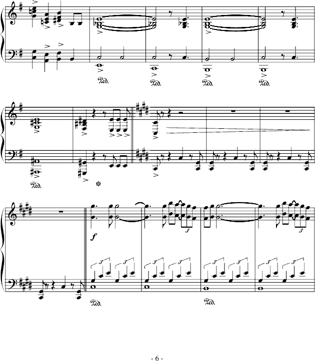 命运80-随风版钢琴曲谱（图6）