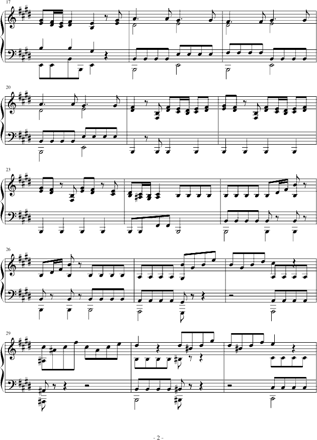 春季交响曲Piano钢琴曲谱（图2）